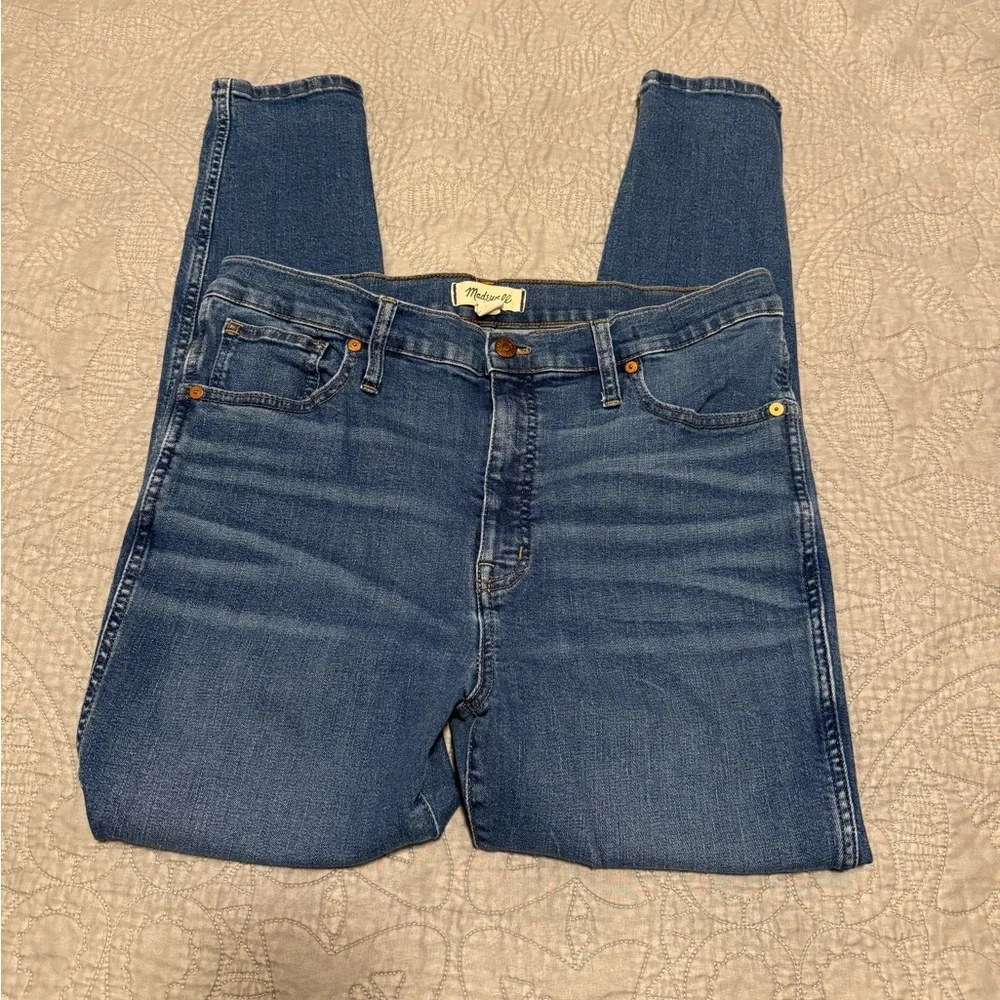 Madewell Women's 10” High Rise Skinny Jeans Size 32 - Picture 3 of 9